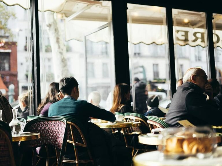 Inside of a restaurant