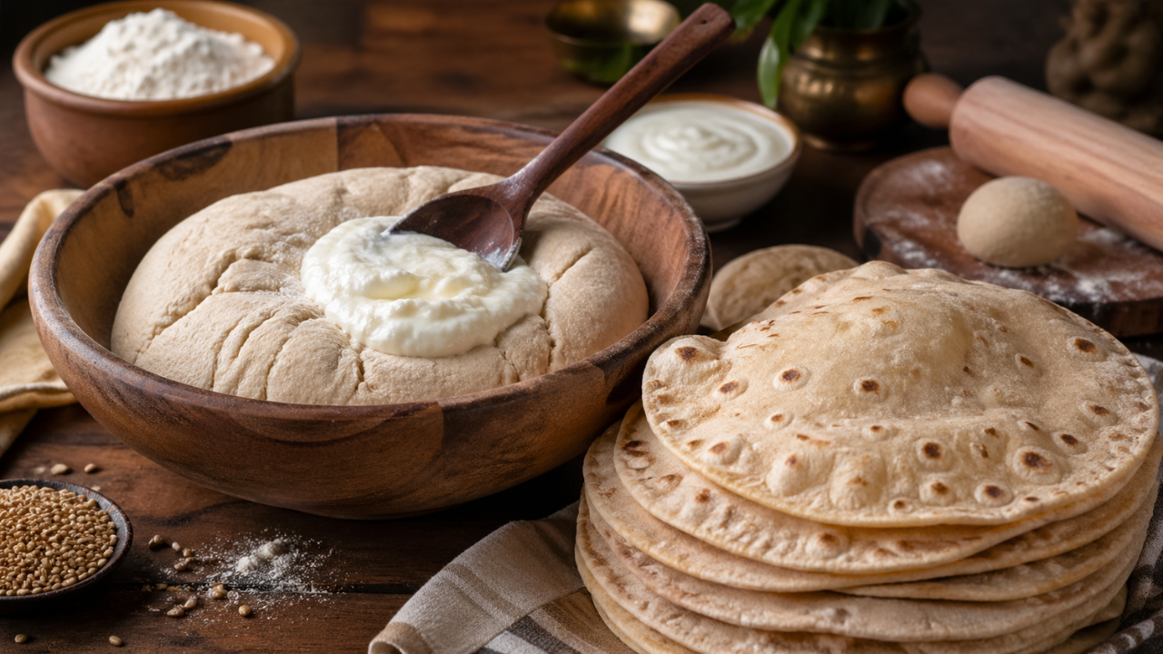 Curd Roti Dough