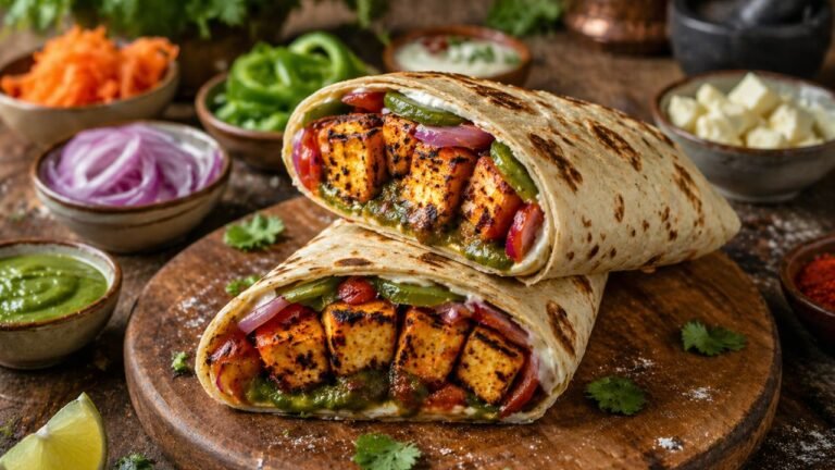 Paneer Tikka Wrap Recipe