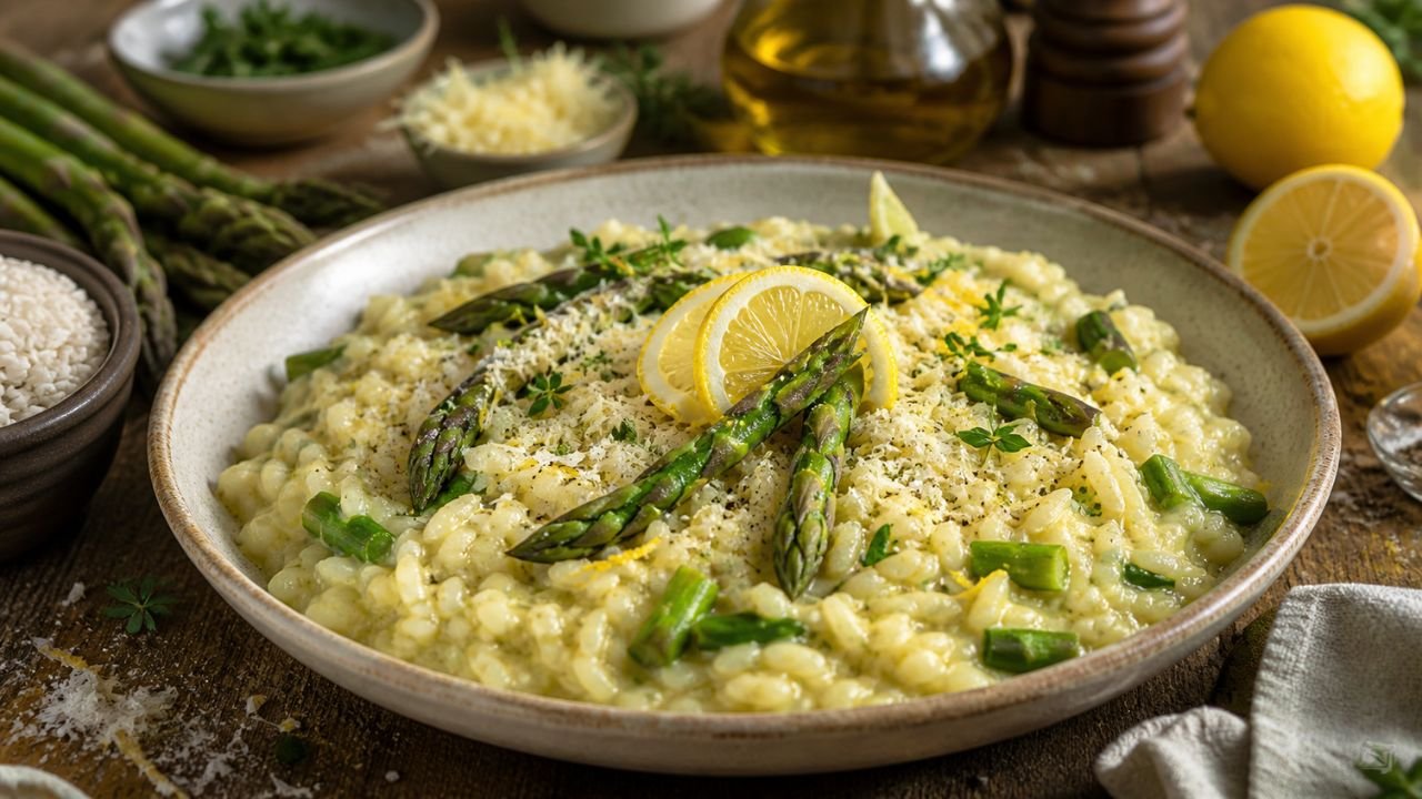 Asparagus Risotto With Lemon