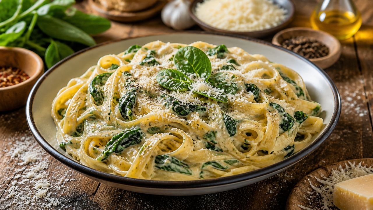 Creamy Spinach Pasta