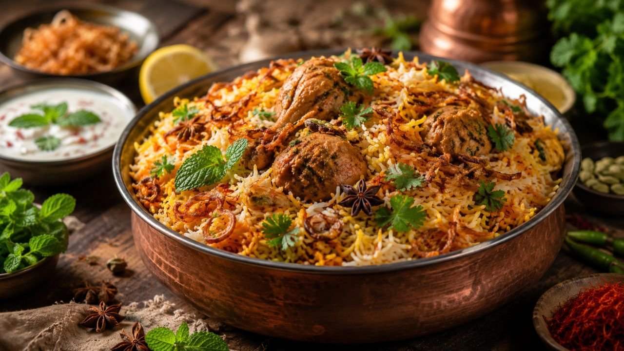Mouthwatering Hyderabadi Biryani
