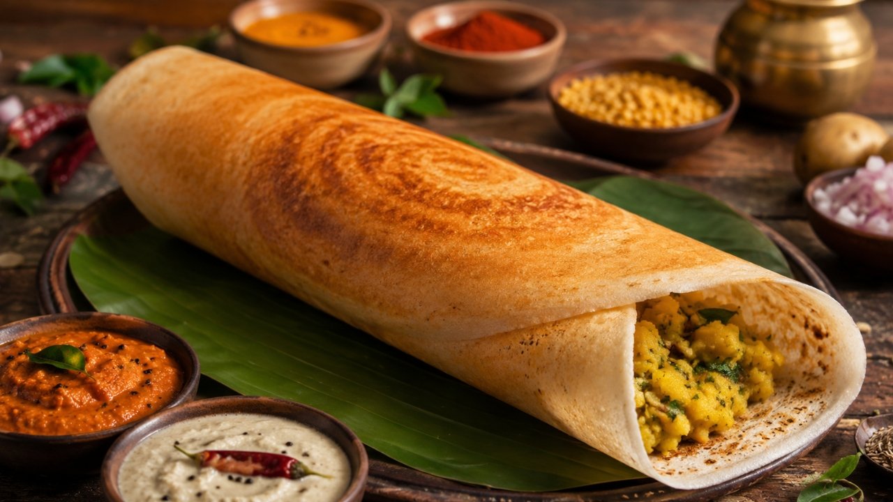 Mouthwatering Masala Dosa
