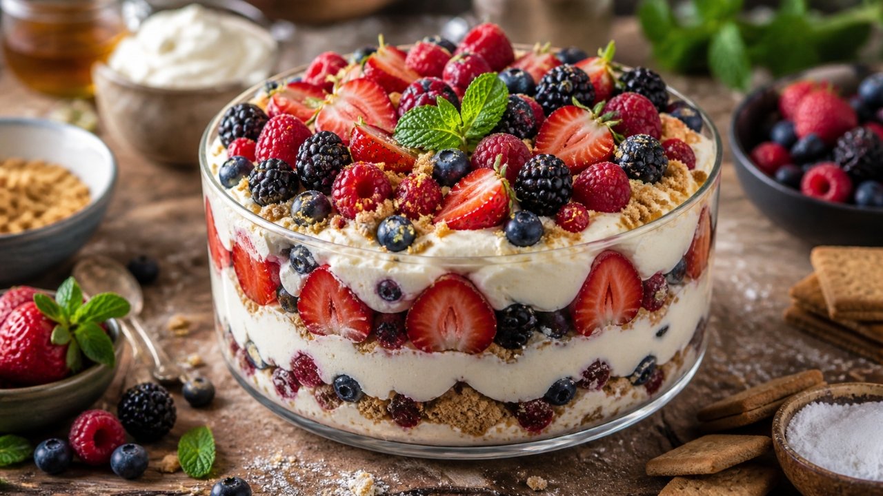 No-Bake Berry Dessert